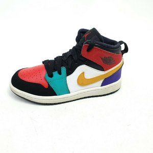 Nike Air Jordan 1 Mid Retro Shoes Toddler Size 12C Multicolor 640734-125 Sneaker